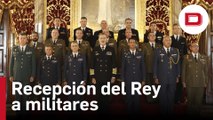 El Rey Felipe VI recibe en audiencia a oficiales de antiguas promociones de academias militares