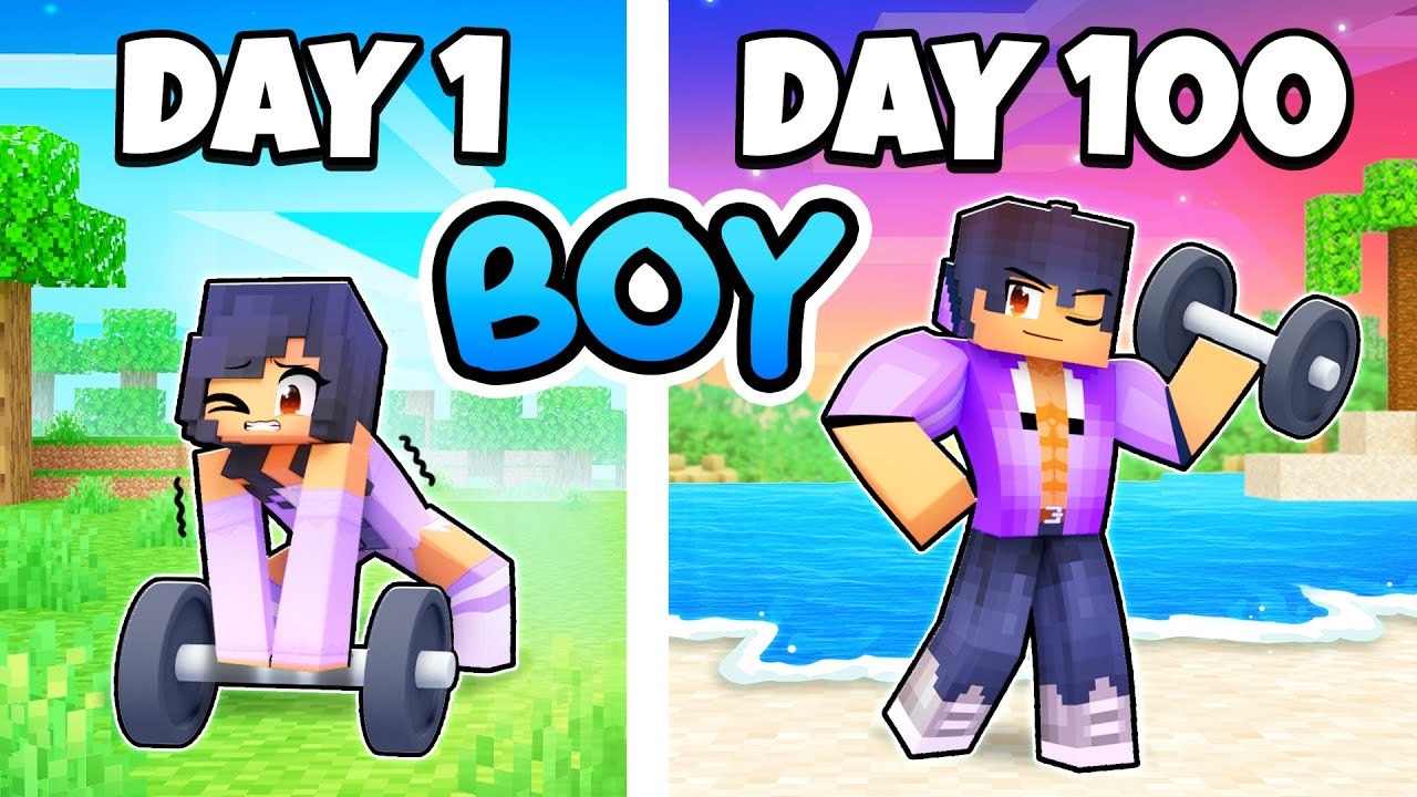 100 DAYS as a SECRET BOY in Minecraft ! Aphmau - video Dailymotion