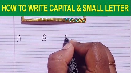 A to Z Capital & Small Alphabet | Capital & Small Letter Writing Practice | A.B.C.D.E