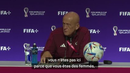 Descargar video: Qatar 2022 - Le message de Collina aux femmes arbitres : 