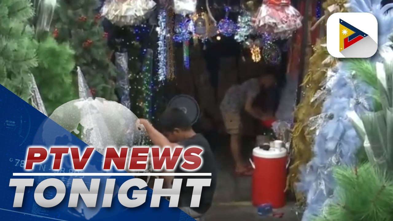 Shoppers flock to Dapitan in Quezon City to buy Christmas decorations