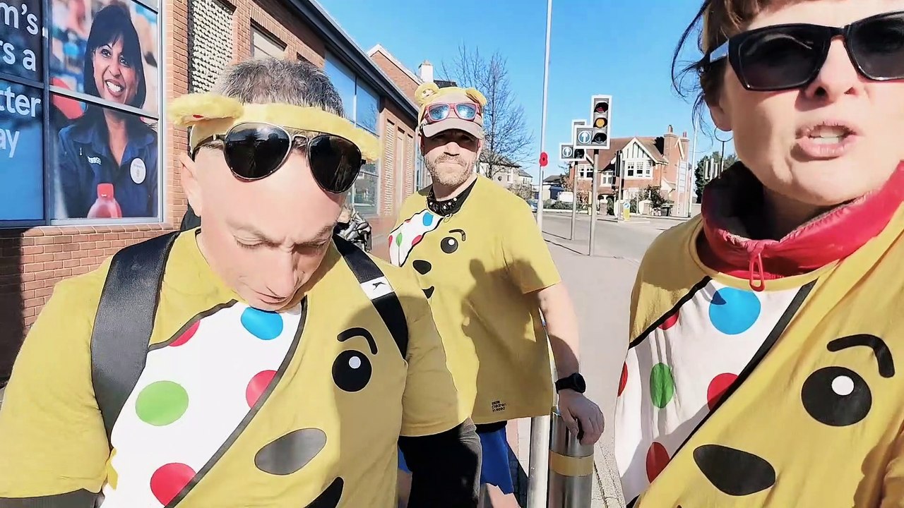 BBC South East Pier to Pier Challenge for Children in Need in Hailsham ...