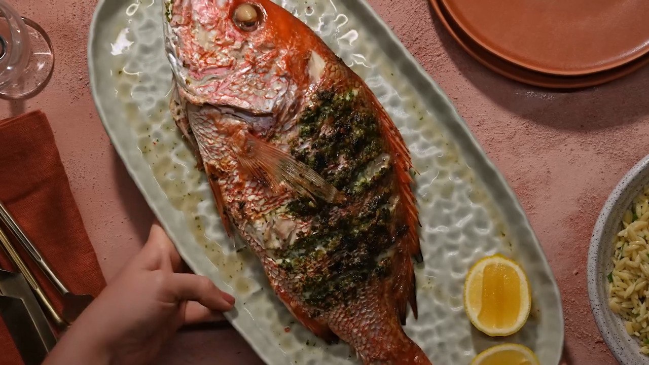 How to Make Roasted Whole Red Snapper