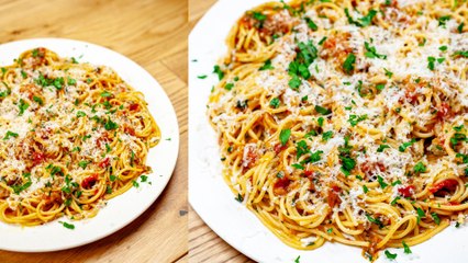 Microwave Tomato Spaghetti
