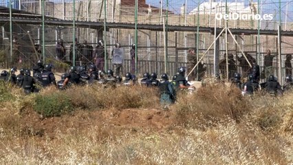 Devoluciones en caliente en la valla de Melilla