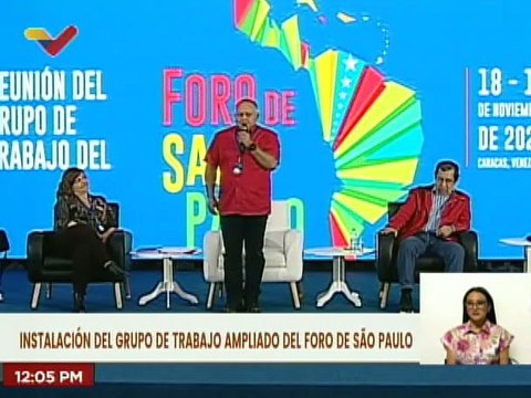 Primer Vicepdte. del PSUV Diosdado Cabello: Foro de São Paulo representa el espacio de los pueblos