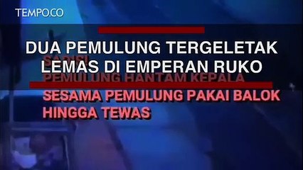 Video Viral, Dua Pemulung Tergeletak Lemas di Emperan Ruko