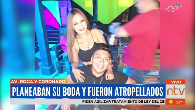 Planeaban su boda y fueron atropellados por un ebrio al volante