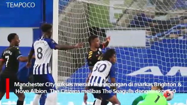 Pesta Gol 5-0, Manchester City Vs Brighton