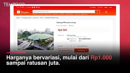 Viral, Saat Gedung DPR Ramai Dijual di Toko Online