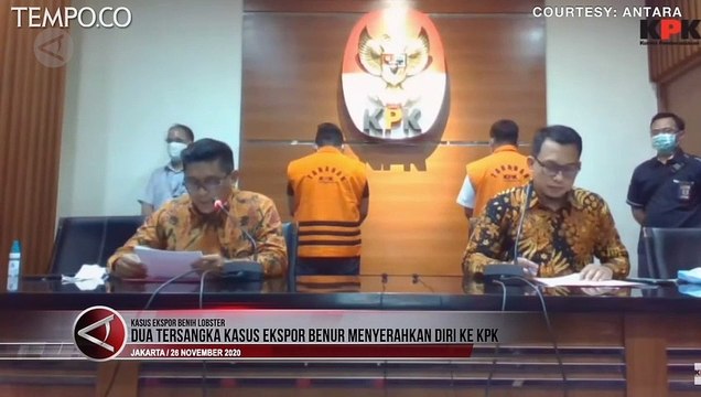 Dua Tersangka Kasus Ekspor Benih Lobster Menyerahkan Diri ke KPK