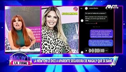 Jessica Newton humilla a seguidora de Magaly Medina por hablar de Deyvis Orosco