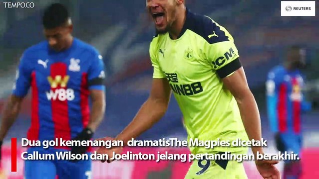 Laga Crystal Palace vs Newcastle United Berakhir dengan Skor 0-2