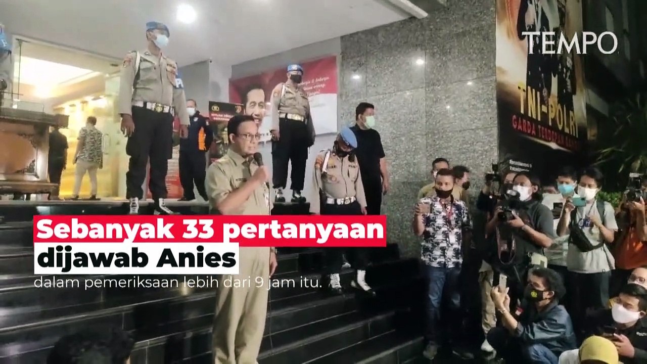Ini Penjelasan Anies Usai Diperiksa Polda Metro Jaya Terkait Kerumunan Massa Rizieq Syihab
