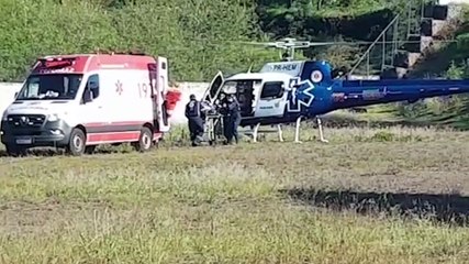 Vítima de infarto em Assis é trazida pra Cascavel pelo aeromédico