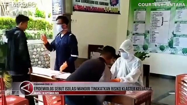 Epidemiolog Sebut Isolasi Mandiri Tingkatkan Risiko Klaster Keluarga