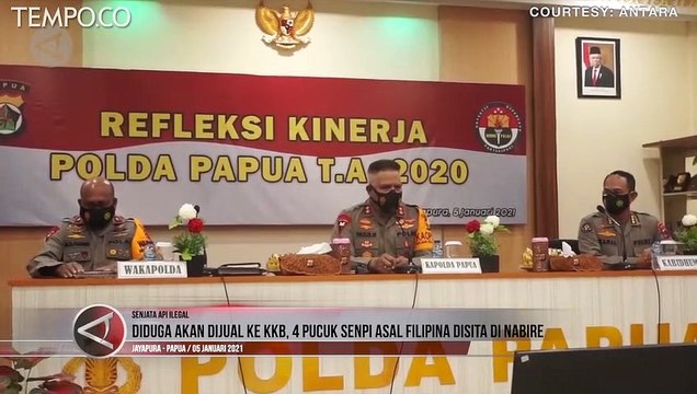 Diduga Akan Dijual ke KKB Papua, 4 Pucuk Senpi Asal Filipina Disita di Nabire