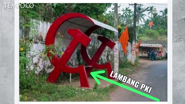[CEK FAKTA] Benarkah Halte Berbentuk Palu Arit Ini Ada di Cileungsi Jawa Barat?
