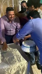 Man Deftly Dodges Cake