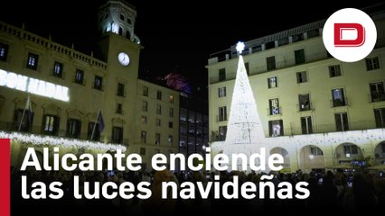 Alicante adelanta a Vigo en el encendido de las luces de Navidad