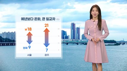 [날씨] 오늘 예년보다 온화...큰 일교차 / YTN