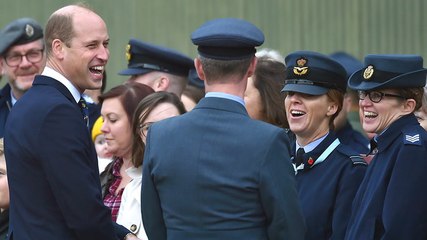 Prince William asked who he wants to win I'm a Celeb during RAF Coningsby visit