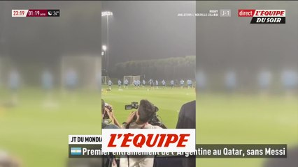 Messi, ménagé, ne s'est pas entraîné avec le reste du groupe - Foot - CM 2022 - Argentine