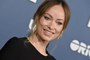 Olivia Wilde’s Gold Breastplate Made a Simple Black Maxi Dress Red Carpet-Ready