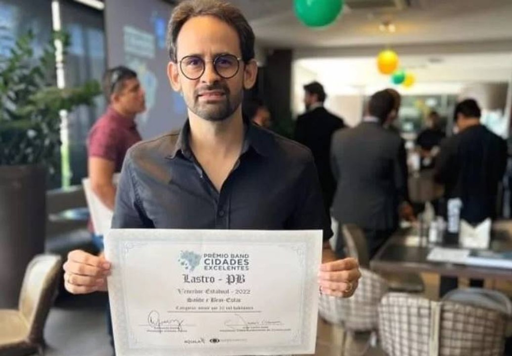 Prefeitura de Lastro é premiada pela BAND por b...