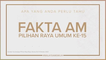 [INFOGRAFIK] Fakta am Pilihan Raya Umum KE-15