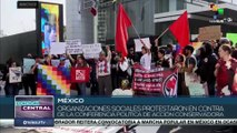 Movimientos sociales en México protestan en contra de la Conferencia Política de Acción Conservadora