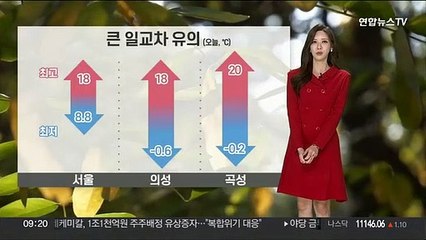 [날씨] 아침 쌀쌀·한낮 포근…흐리고 곳곳 비 살짝