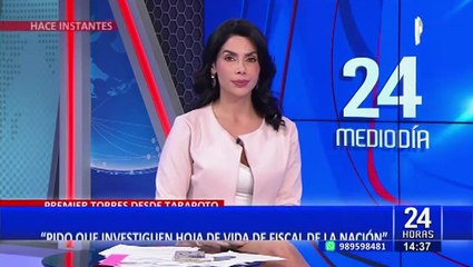 Aníbal Torres: "Pido que investiguen mi hoja de vida y la de la fiscal de la Nación"