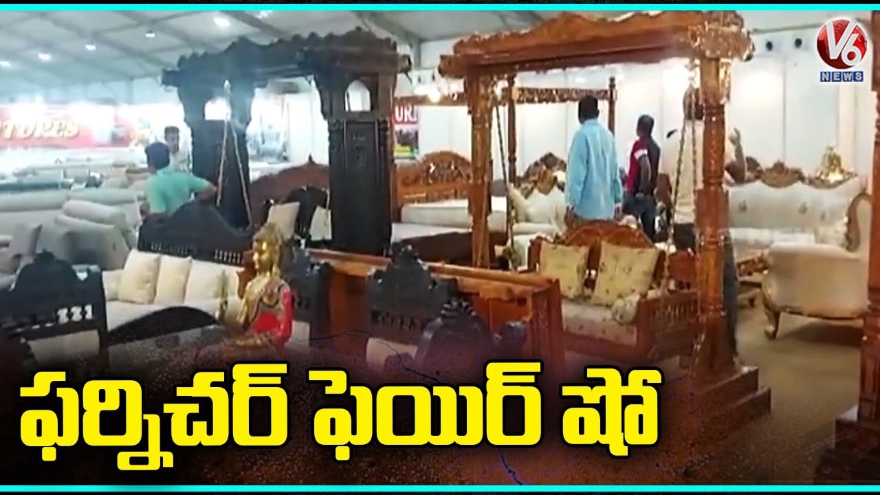 Good Response For Furniture Fair Show In Madhapur | Hyderabad | V6 News