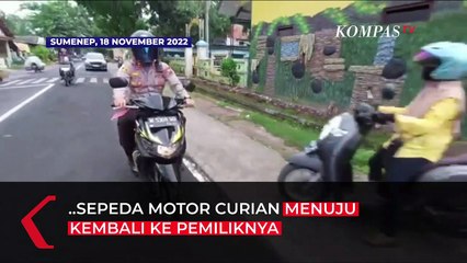 Kembalikan Motor Curian, Kapolres Sumenep Kendarai Sendiri Sampai ke Rumah Pemilik