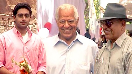 "Shararat" Film Launch Party | Dara Singh, Amrish Puri, Abhishek Bachchan