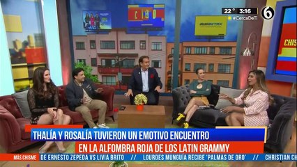 El emotivo encuentro entre Thalía y Rosalía