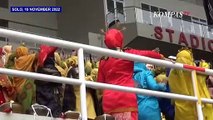 Momen Jokowi, Puan, Ganjar Sapa Peserta Muktamar Muhammadiyah di Stadion dari Balkon