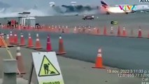 Pesawat dan Truk Pemadam Adu Banteng di Bandara