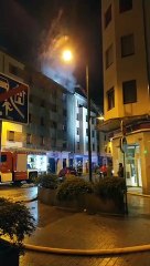 Incendio en un edificio en Pamplona