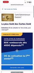 Comment obtenir un parrainage pour la carte American Express Gold ?