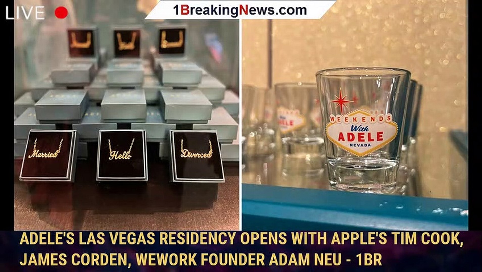 ⁣Adele's Las Vegas Residency Opens With Apple's Tim Cook, James Corden, WeWork Founder Adam