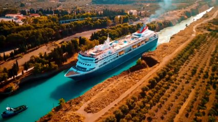 Hanya Nahkoda Skill Dewa Yang Bisa Lewatin Kapal Di Kanal Berbahaya Ini