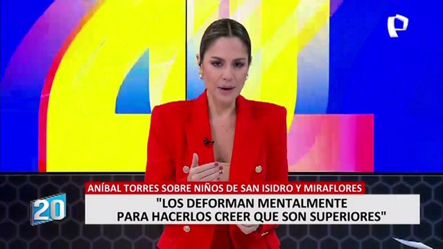 Aníbal Torres: “Un sector deforma mentalmente a los niños de San Isidro y Miraflores”