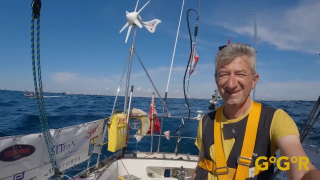 Golden Globe Race Official 2022 : Solo Sailor Ertan Beskardes Onboard footage from LSO to Lanzarote