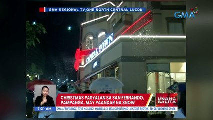 Christmas pasyalan sa San Fernando, Pampanga, may paandar na snow | UB