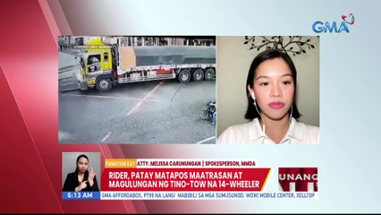 Panayam kay Atty. Melissa Carunungan, Spokesperson, MMDA (November 22, 2022) | UB