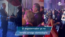 “El Bronco” asiste a XV años de su hija, tras cambio de medida cautelar 