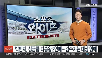 KLPGA 박민지, 상금왕·다승왕 2연패…김수지도 대상 등 2관왕
