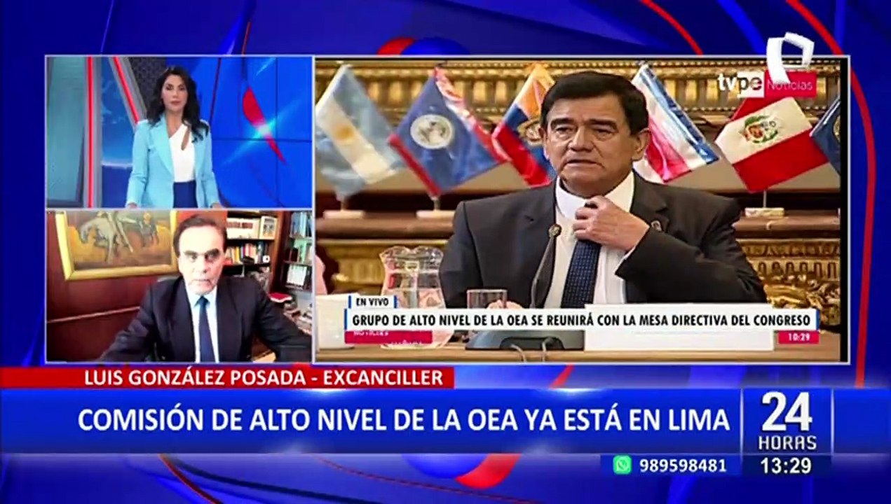 Excanciller, Luis Gonzáles sobre visita OEA: “El Perú necesita conocer qué está pasando”
